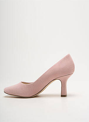 Escarpins nubuck talon de 7 à 9cm rose CAPRICE femme