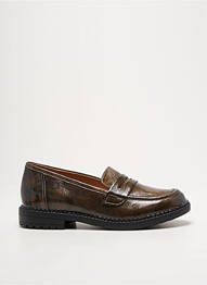 Mocassins matière lisse talon plat jusqu'à 3cm vert CAPRICE femme