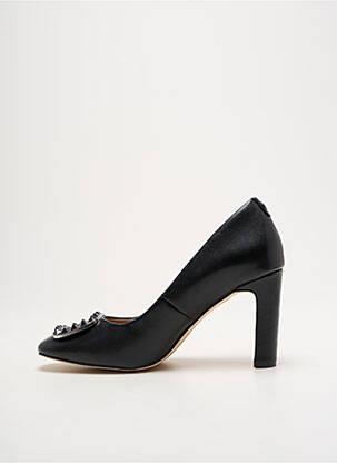 Escarpins tissage satiné talon de 7 à 9cm noir CAPRICE femme