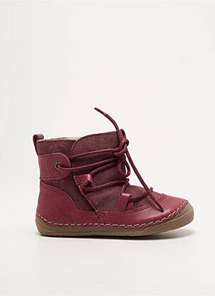 Bottines/boots matière lisse bout rond violet FRODDO fille