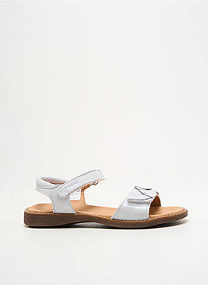 Sandales/nu pieds tissage satiné bout ouvert blanc FRODDO fille