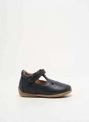 Sandales/nu pieds matière lisse bout rond bleu FRODDO fille