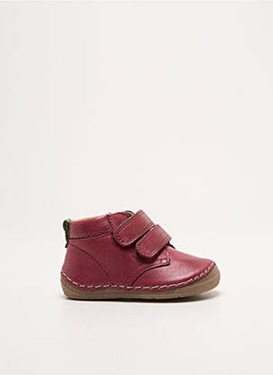 Baskets matière lisse bout rond violet FRODDO enfant
