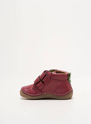 Baskets matière lisse bout rond violet FRODDO enfant