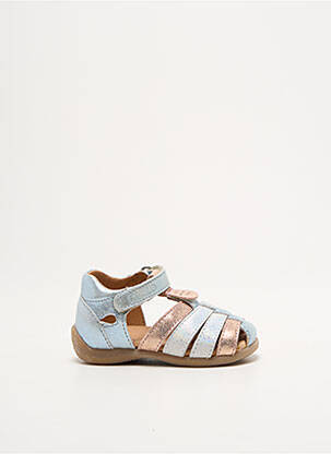Sandales/nu pieds bout rond bout rond bleu FRODDO fille