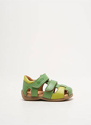 Sandales/nu pieds tissage satiné bout rond vert FRODDO garçon