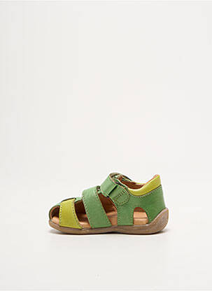 Sandales/nu pieds tissage satiné bout rond vert FRODDO garçon