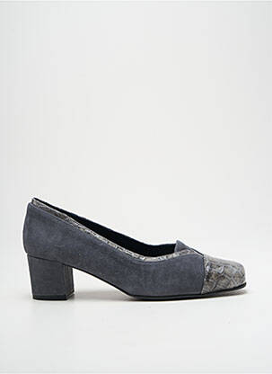 Escarpins nubuck talon de 4 à 6cm gris ZANY femme