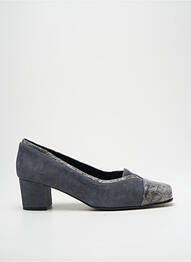 Escarpins nubuck talon de 4 à 6cm gris ZANY femme