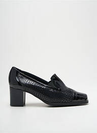 Mocassins matière lisse talon de 4 à 6cm noir ZANY femme