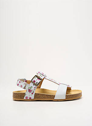 Sandales/nu pieds tissage satiné bout ouvert blanc FRODDO fille