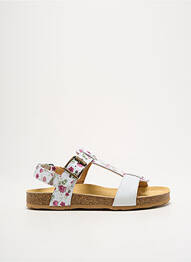 Sandales/nu pieds tissage satiné bout ouvert blanc FRODDO fille