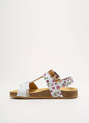Sandales/nu pieds tissage satiné bout ouvert blanc FRODDO fille