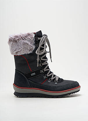 Bottines/boots matière lisse talon plat jusqu'à 3cm noir RIEKER femme