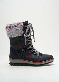 Bottines/boots matière lisse talon plat jusqu'à 3cm noir RIEKER femme