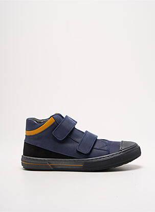 Baskets voute plantaire bout rond bleu BELLAMY garçon