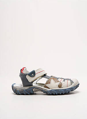 Sandales/nu pieds tissage satiné bout rond gris BELLAMY garcon