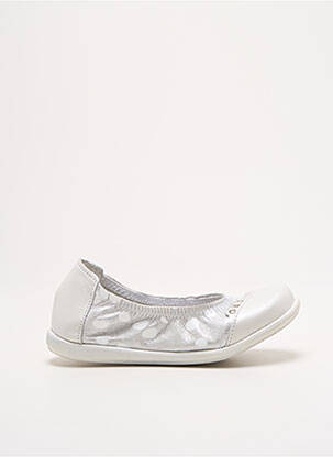 Ballerines matière lisse bout rond argent BELLAMY fille