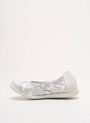 Ballerines matière lisse bout rond argent BELLAMY fille