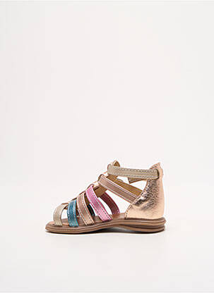 Sandales/nu pieds tissage satiné bout ouvert or BELLAMY fille