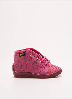 Chaussons/pantoufles tissage tissage pailleté bout rond rose BELLAMY fille