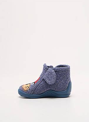 Chaussons/pantoufles fermeture zippée bout rond bleu BELLAMY garçon