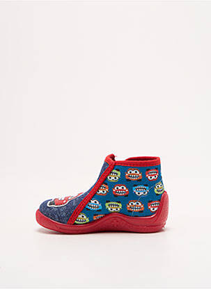 Chaussons/pantoufles fermeture zippée bout rond rouge BELLAMY garçon