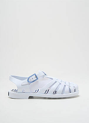 Chaussures aquatiques tissage satiné bout rond blanc MEDUSE enfant
