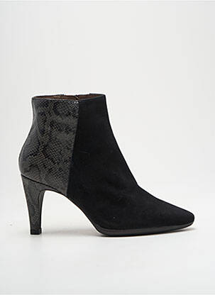 Bottines/boots tissage satiné talon de 7 à 9cm noir WONDERS femme