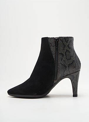 Bottines/boots tissage satiné talon de 7 à 9cm noir WONDERS femme