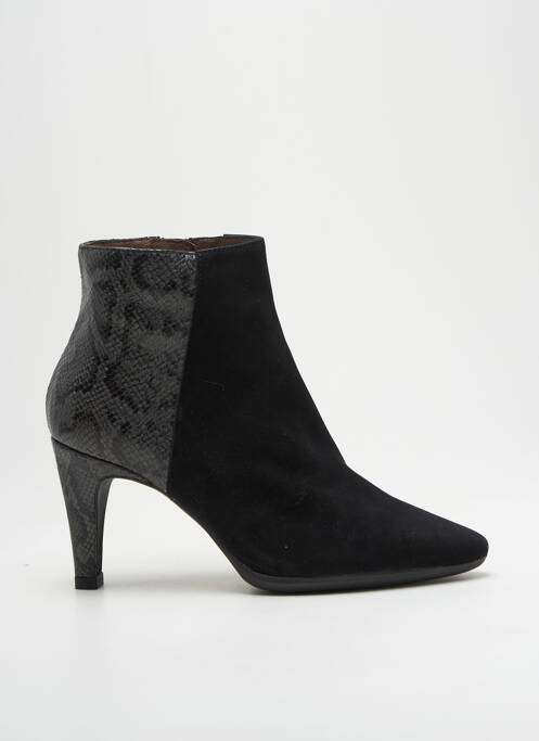 Bottines/boots tissage satiné talon de 7 à 9cm noir WONDERS femme