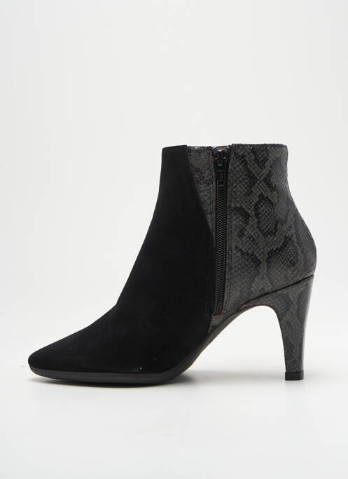 Bottines/boots tissage satiné talon de 7 à 9cm noir WONDERS femme