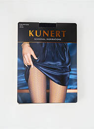 Collants imprimé fantaisie noir KUNERT femme