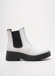 Bottines/boots matière lisse talon de 4 à 6cm blanc FLY LONDON femme