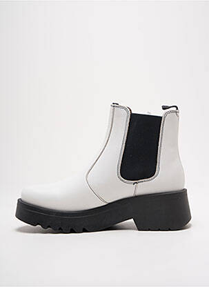 Bottines/boots matière lisse talon de 4 à 6cm blanc FLY LONDON femme