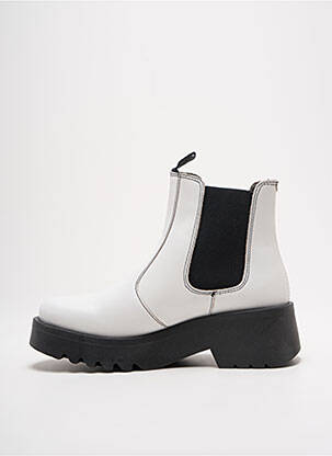Bottines/boots matière lisse talon de 4 à 6cm blanc FLY LONDON femme