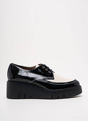 Derbies effet froissé talon de 4 à 6cm noir WONDERS femme