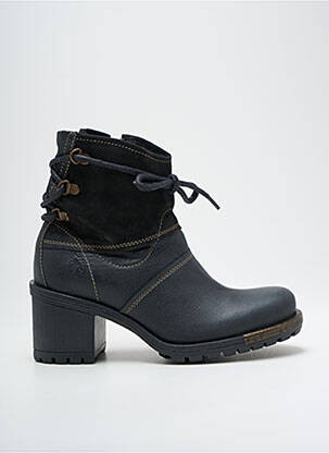 Bottines/boots matière lisse talon de 4 à 6cm noir FLY femme