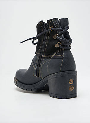 Bottines/boots matière lisse talon de 4 à 6cm noir FLY femme