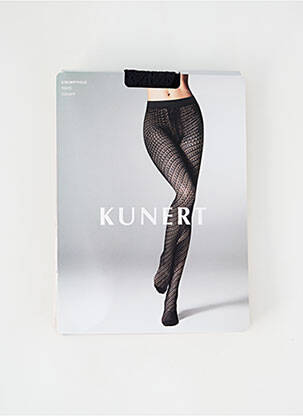 Collants imprimé fantaisie noir KUNERT femme