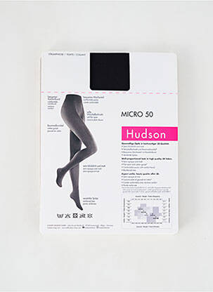 Collants elastique à la taille noir HUDSON femme