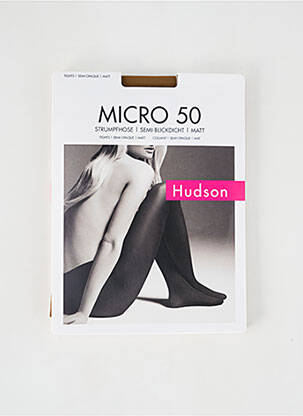 Collants elastique à la taille marron HUDSON femme