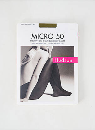 Collants elastique à la taille vert HUDSON femme