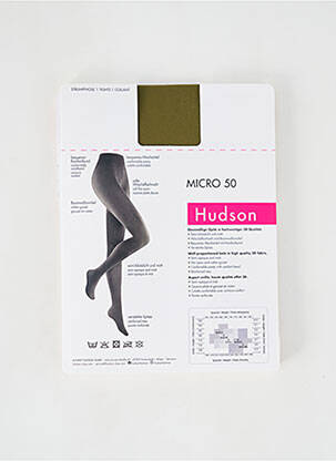 Collants elastique à la taille vert HUDSON femme