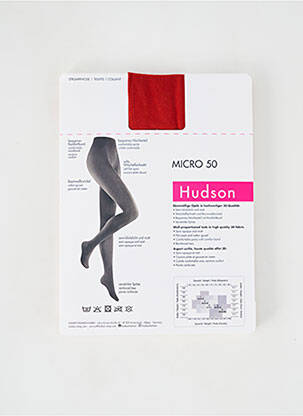 Collants elastique à la taille rouge HUDSON femme
