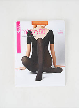 Collants elastique à la taille orange HUDSON femme