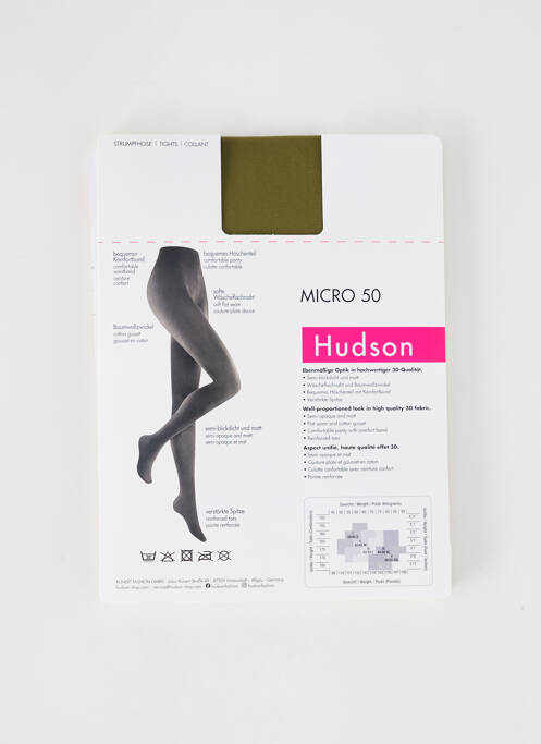 Collants vert HUDSON pour femme
