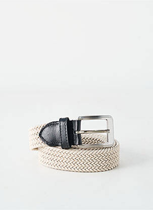 Ceinture effet matière satinée beige TBS homme
