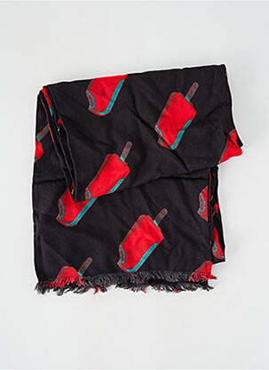 Foulard tissage popeline noir PAUL SMITH femme