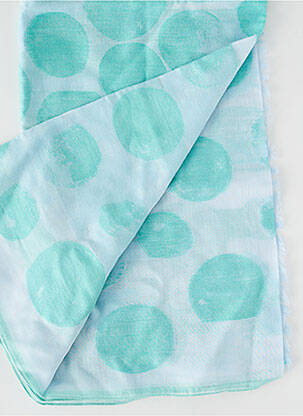 Foulard tissage popeline vert PAUL SMITH femme